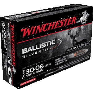 Winchester Ballistic Silvertip 30-06 Springfield 180 Grain Rapid Controlled Expansion Polymer Tip (Box)