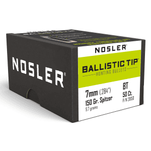 Nosler 7mm 150gr Ballistic Tip Spitzer Hunting Projectiles