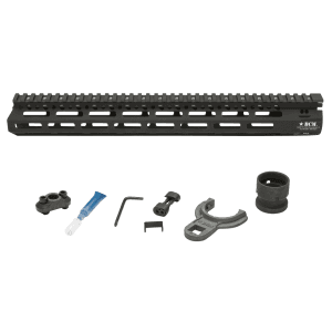 BCM MCMR13556BLK BCMGunfighter MCMR 13 MLOK FreeFloating Style Made of Aluminum with Black Anodized Finish for ARPlatform
