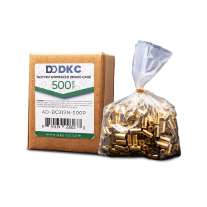 DKC 9x19mm Unprimed Brass Case (500 Count)