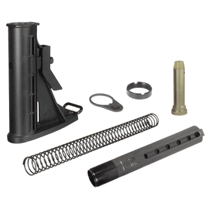 UTG Pro RBU6BM MilSpec Stock Assembly Black Synthetic 6 Position for AR15 M16