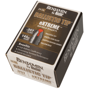 Benjamin Ballistic Tip .357 Caliber Pellets 25 Pack (Box)