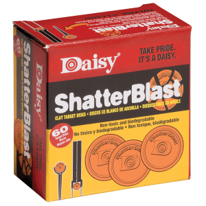 Daisy 990873406 ShatterBlast Target Disks 2 Clays .22.50 Ammo 60 Count