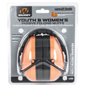 Walkers Youth Women Coral Ear Muffs 23 dB NRR