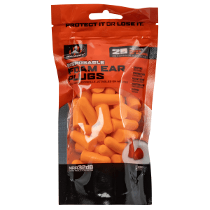 Walkers Game Ear Disposable Foam Ear Plugs 25 Count (Orange)