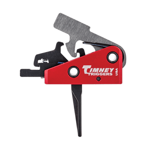 Timney Targa Short Two-Stage AR Trigger Black/Red Finish