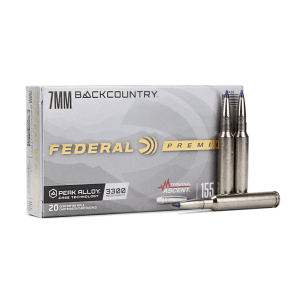 Federal Premium Terminal Ascent 7mm Backcountry 155 Gr Polymer Tip (Box)