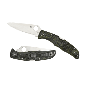 Spyderco Endura 4 Lightweight Zome Green VG-10 Plain Edge