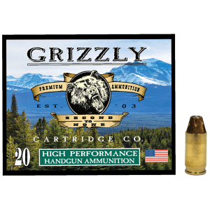 Grizzly .380 ACP 90gr JHP +P Self Defense Ammo (Box)