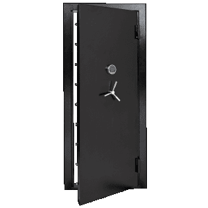 SnapSafe Out-Swing Steel Vault Door 32x80 (Black)