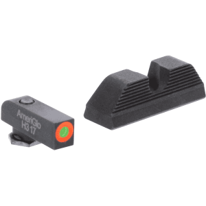 AmeriGlo Protector Sight Set Glock Green Tritium Orange Outline