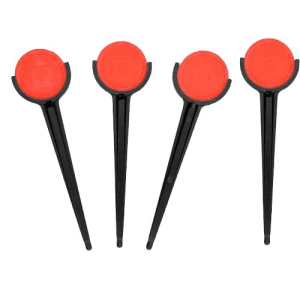 Daisy ShatterBlast Clay Target Stakes  4 Stakes and 8 Clay Disks (Black/Orange)