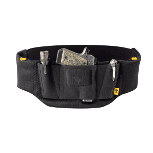 Mission First Tactical Belly Band Black with 4 Compartments