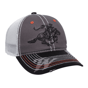 Outdoor Cap Snapback Winchester Trucker Hat  Adjustable (Gray/Black/White)