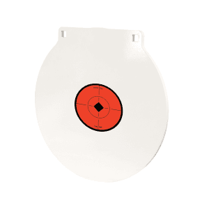 Birchwood Casey 12 Round Plate Target  1/2 Steel (White/Orange)