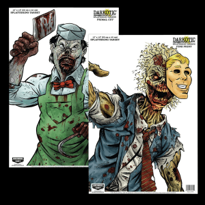 Birchwood Casey Darkotic Primal Cut Zombie Butcher Targets  8 Pack (Multi-Color)