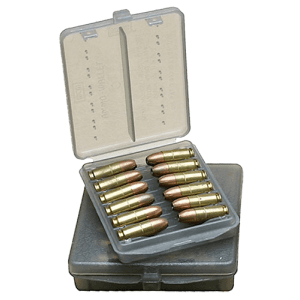 MTM Ammo-Wallet Clear Smoke Textured Polymer Holder