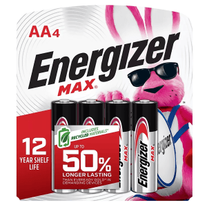 Energizer Max AA 1.5V Alkaline Batteries  4-Pack