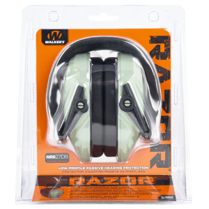Walkers Razor Slim Passive Muff 27 dB Sage Green-Black 1 Pair
