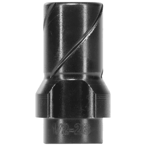 Huxwrx 3-Lug Muzzle Device 9mm 1/2x28 Black