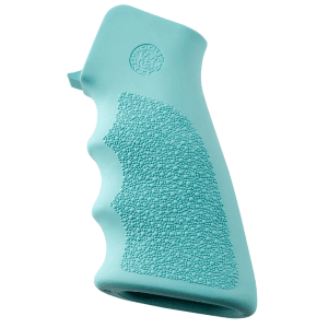 Hogue OverMolded Grip Finger Grooves Aqua Blue Rubber