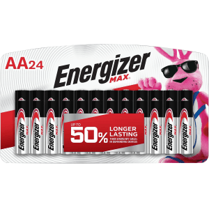 Energizer Max AA Silver Alkaline Batteries  24 Pack