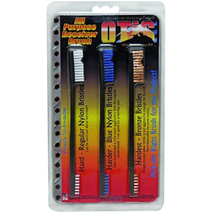 Otis FG3163NBBZ AP Brushes  MultiCaliber Universal Firearm BronzeNylon Bristles 3 Per Pkg
